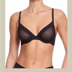 Hanky Panky Elegant Black Mesh Underwire Bra 38 D never worn NWT